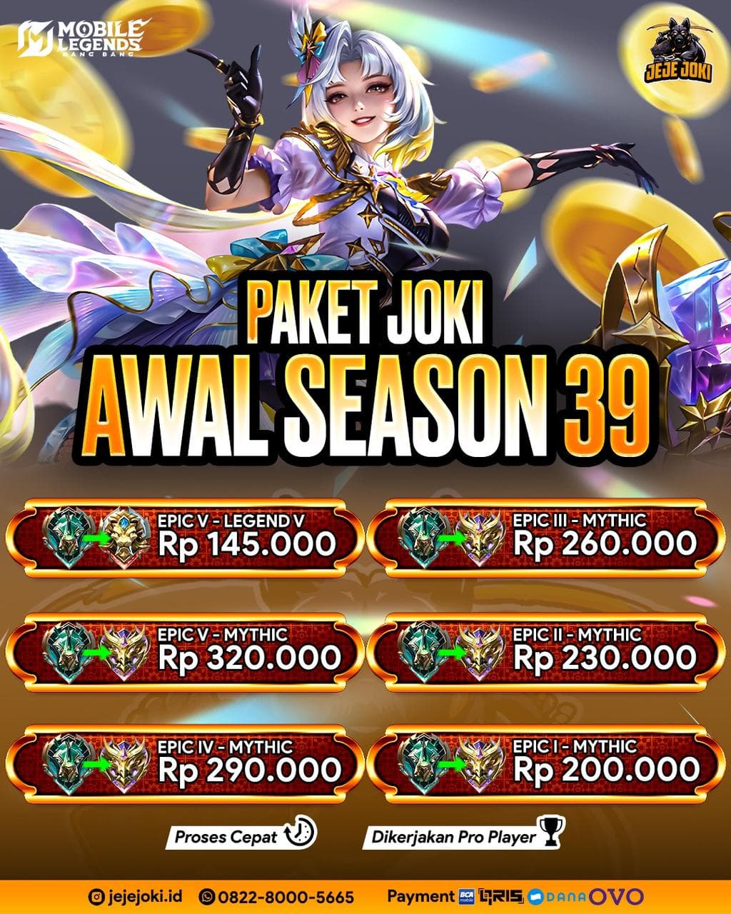Paket Joki Awal Season 39
